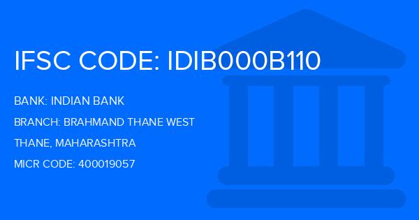 Indian Bank Brahmand Thane West Branch IFSC Code