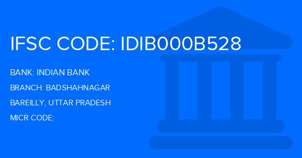 Indian Bank Badshahnagar Branch IFSC Code