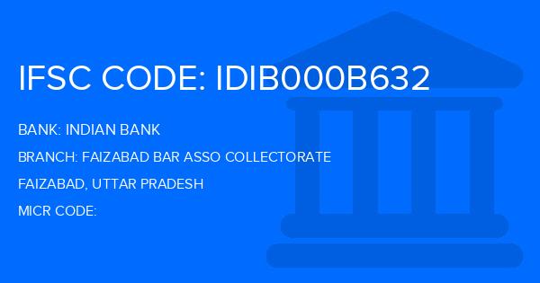 Indian Bank Faizabad Bar Asso Collectorate Branch IFSC Code