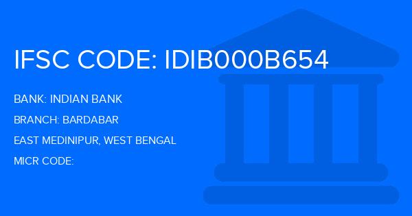 Indian Bank Bardabar Branch IFSC Code