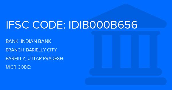 Indian Bank Barielly City Branch IFSC Code