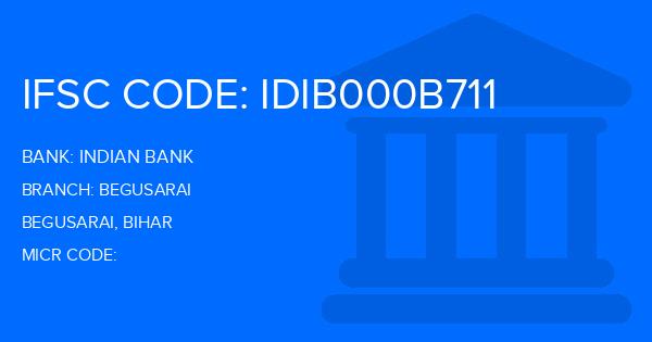 Indian Bank Begusarai Branch IFSC Code