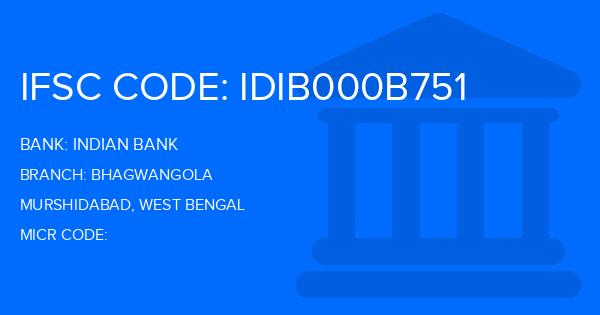 Indian Bank Bhagwangola Branch IFSC Code