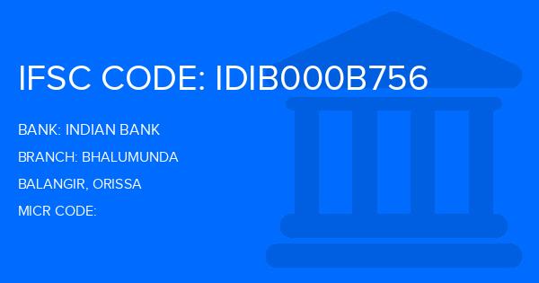 Indian Bank Bhalumunda Branch IFSC Code