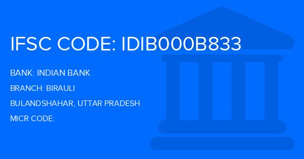 Indian Bank Birauli Branch IFSC Code