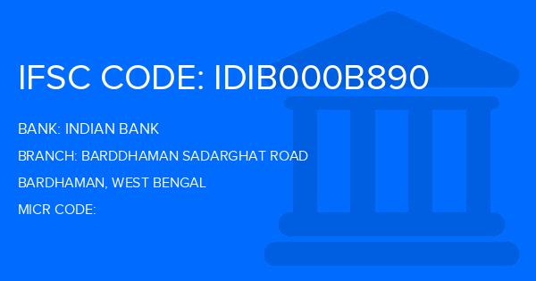 Indian Bank Barddhaman Sadarghat Road Branch IFSC Code