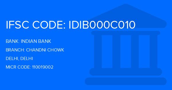 Indian Bank Chandni Chowk Branch IFSC Code