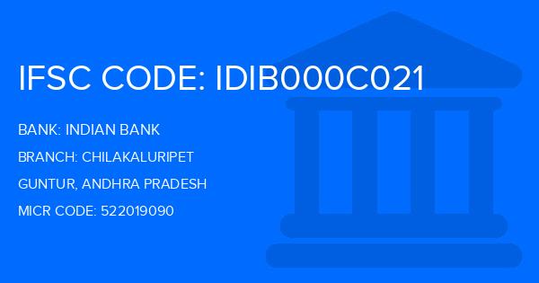Indian Bank Chilakaluripet Branch IFSC Code