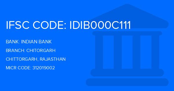 Indian Bank Chitorgarh Branch IFSC Code