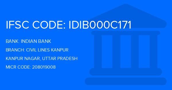 Indian Bank Civil Lines Kanpur Branch IFSC Code
