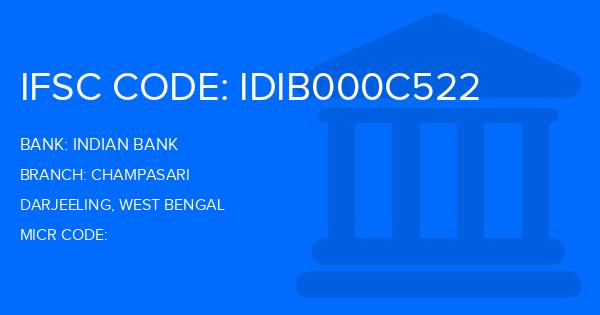 Indian Bank Champasari Branch IFSC Code