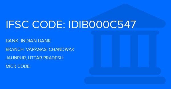 Indian Bank Varanasi Chandwak Branch IFSC Code