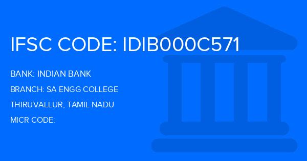 Indian Bank Sa Engg College Branch IFSC Code