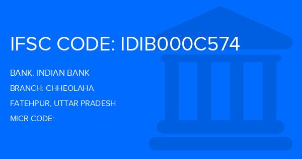 Indian Bank Chheolaha Branch IFSC Code