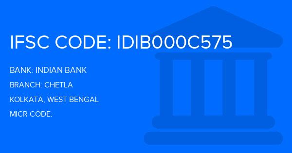 Indian Bank Chetla Branch IFSC Code