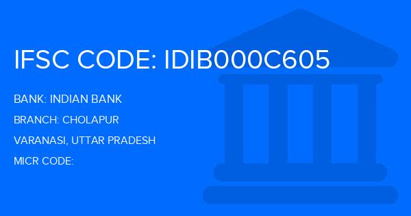 Indian Bank Cholapur Branch IFSC Code