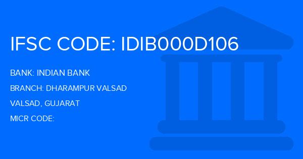 Indian Bank Dharampur Valsad Branch IFSC Code