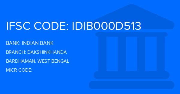 Indian Bank Dakshinkhanda Branch IFSC Code