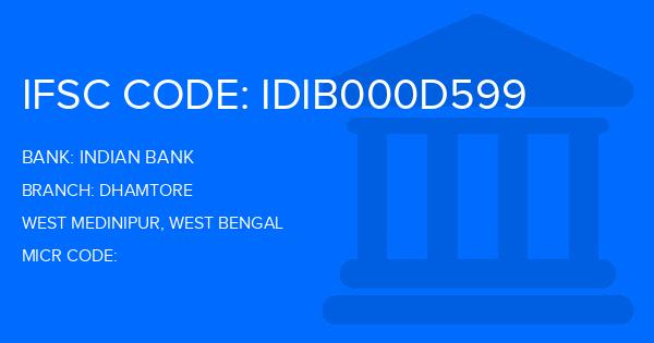Indian Bank Dhamtore Branch IFSC Code
