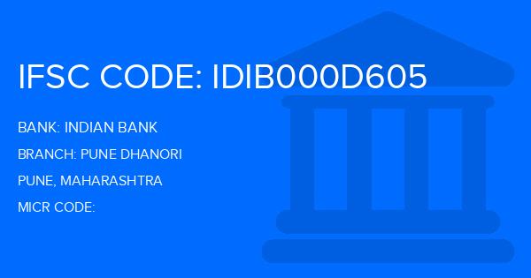 Indian Bank Pune Dhanori Branch IFSC Code