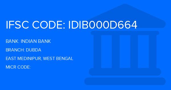 Indian Bank Dubda Branch IFSC Code