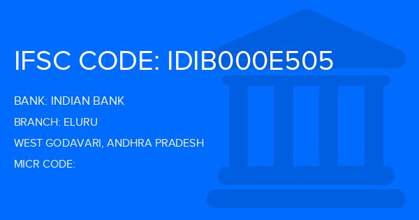 Indian Bank Eluru Branch IFSC Code