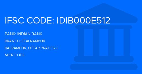 Indian Bank Etai Rampur Branch IFSC Code