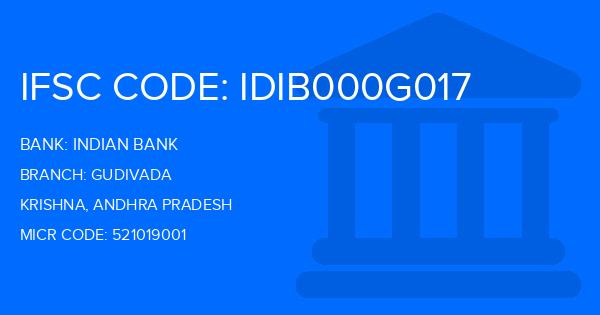 Indian Bank Gudivada Branch IFSC Code