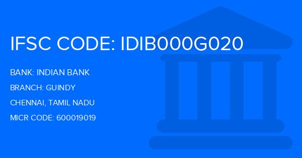 Indian Bank Guindy Branch IFSC Code