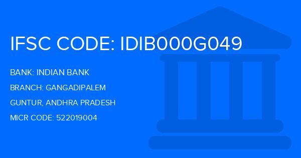 Indian Bank Gangadipalem Branch IFSC Code