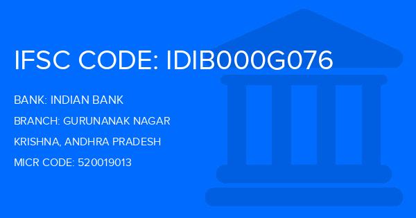 Indian Bank Gurunanak Nagar Branch IFSC Code