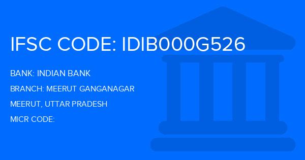 Indian Bank Meerut Ganganagar Branch IFSC Code