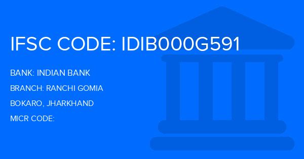 Indian Bank Ranchi Gomia Branch IFSC Code