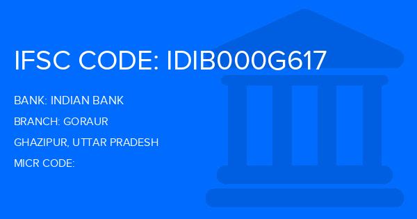 Indian Bank Goraur Branch IFSC Code