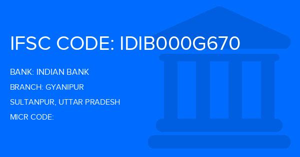 Indian Bank Gyanipur Branch IFSC Code