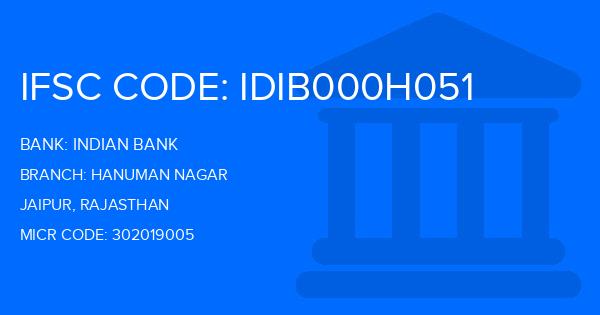 Indian Bank Hanuman Nagar Branch IFSC Code