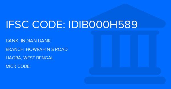 Indian Bank Howrah N S Road Branch IFSC Code