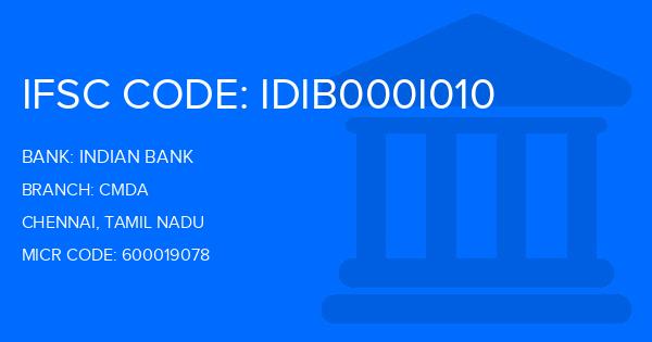 Indian Bank Cmda Branch IFSC Code