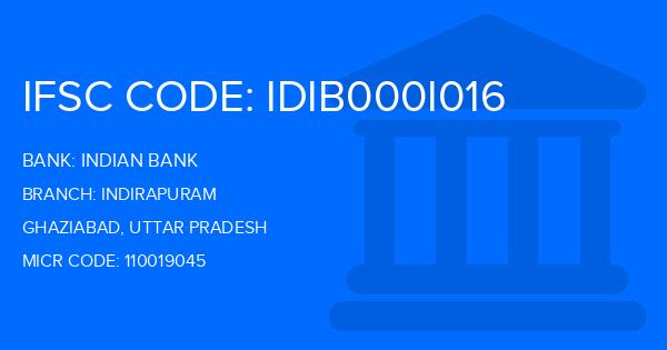 Indian Bank Indirapuram Branch IFSC Code