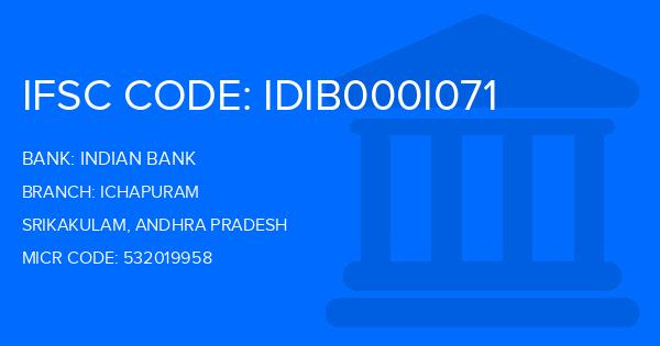 Indian Bank Ichapuram Branch IFSC Code