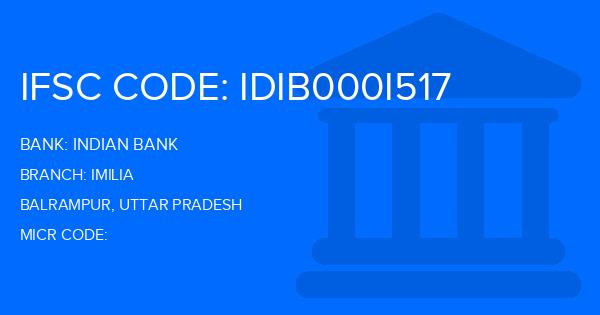 Indian Bank Imilia Branch IFSC Code