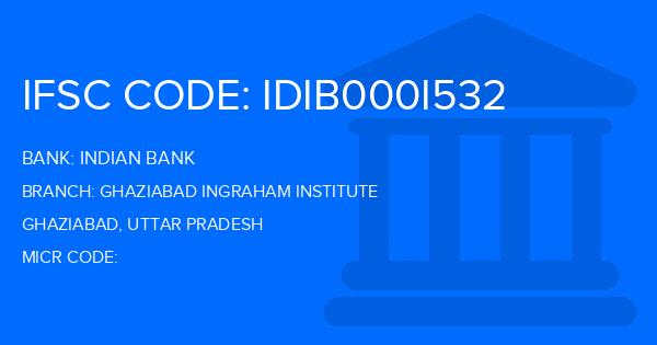 Indian Bank Ghaziabad Ingraham Institute Branch IFSC Code