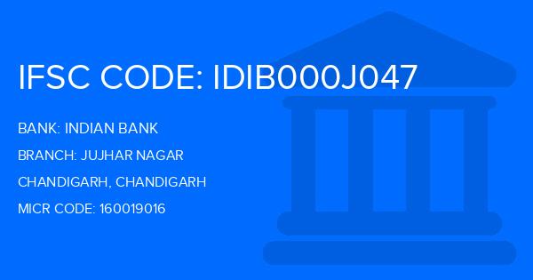 Indian Bank Jujhar Nagar Branch IFSC Code