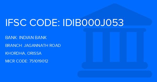 Indian Bank Jagannath Road Branch IFSC Code