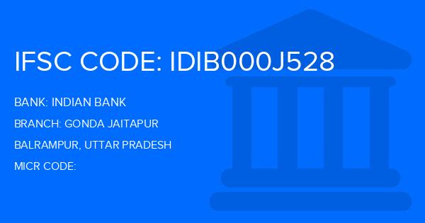 Indian Bank Gonda Jaitapur Branch IFSC Code