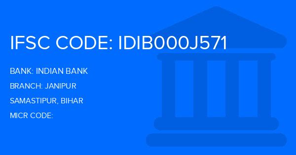 Indian Bank Janipur Branch IFSC Code