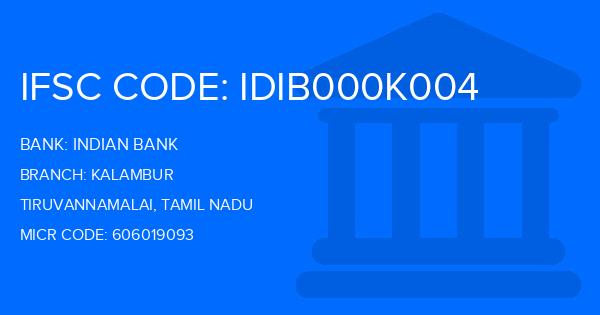 Indian Bank Kalambur Branch IFSC Code