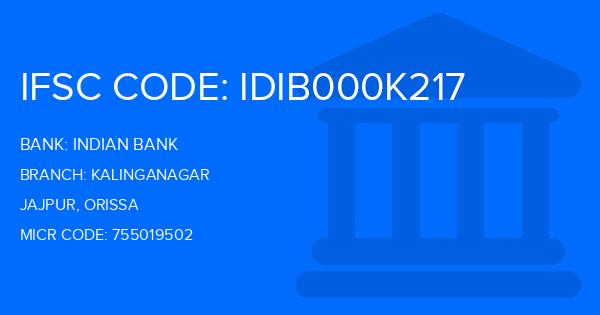 Indian Bank Kalinganagar Branch IFSC Code
