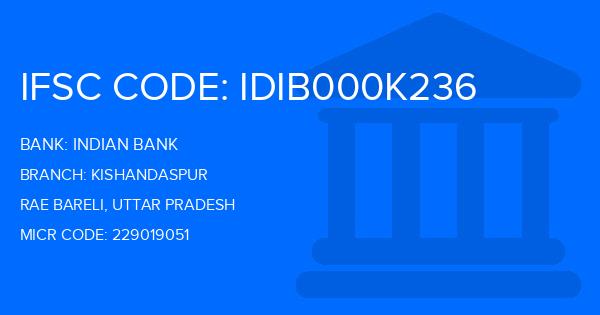 Indian Bank Kishandaspur Branch IFSC Code