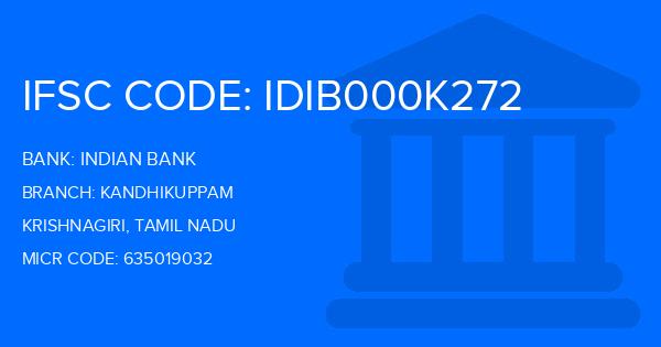Indian Bank Kandhikuppam Branch IFSC Code